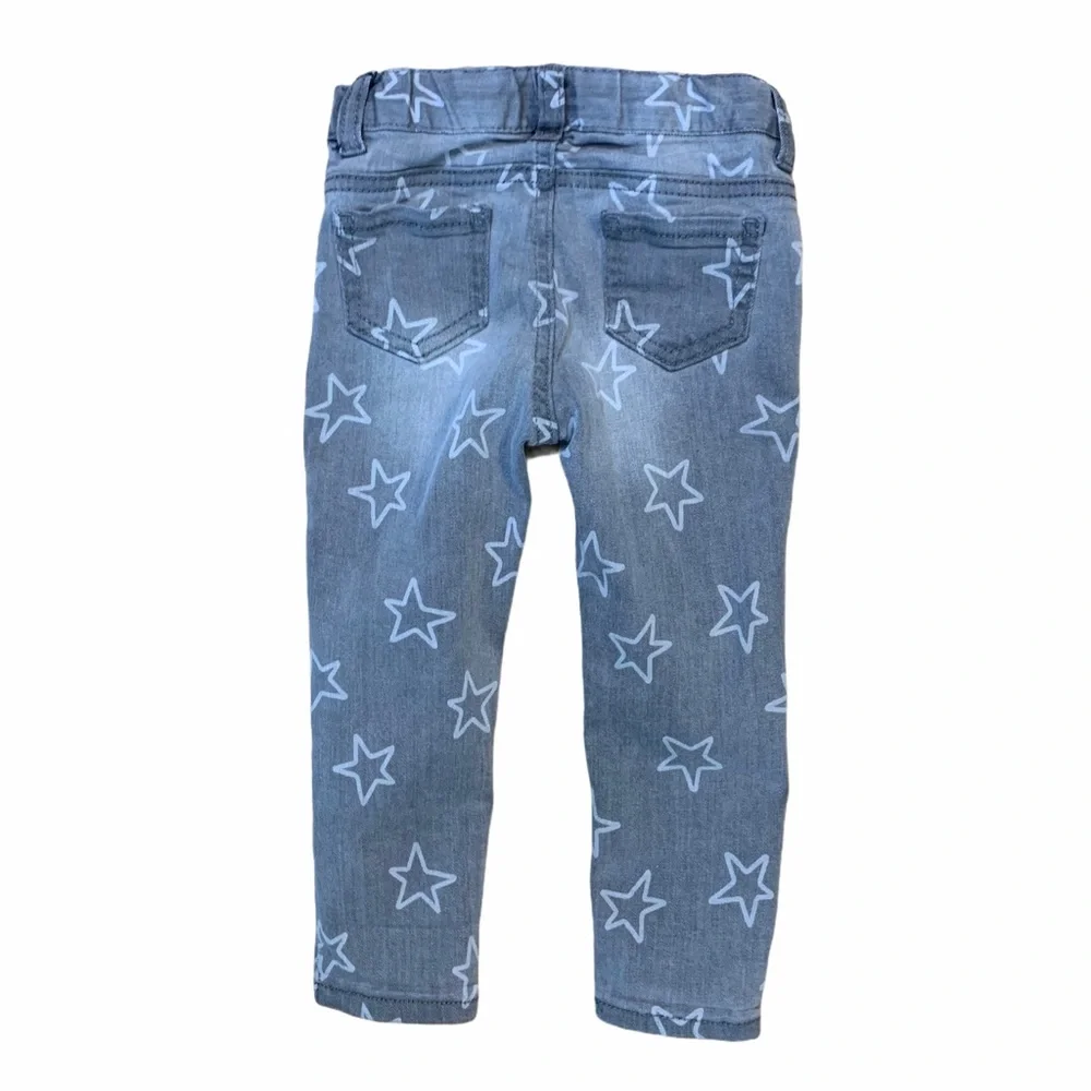 Cat & Jack grey star skinny jeans - Picture 9 of 9